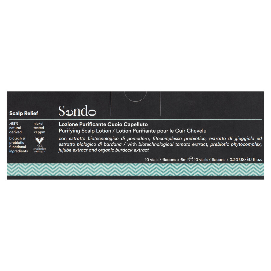 Sendo Scalp relief, tratament intensiv anti-mătreață în fiole, 10 x 6 ml