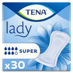 Tena Lady Set, compresas especializadas, Super, 2 x 30 unidades + salvaslips absorbentes ProSkin Pants, tallas M y L, 2 muestras