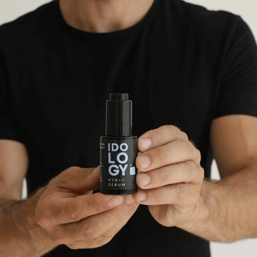 Ido Lab Idology Hya+C Serum reductor de arrugas e hiperpigmentación para hombres, 30 ml