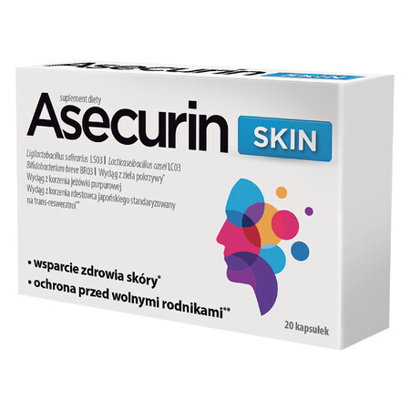 Asecurin Huid, 20 capsules