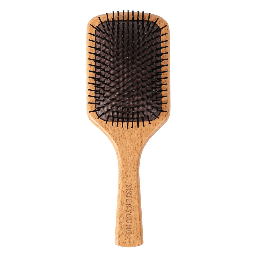 Sister Young Naya, brosse à cheveux en bois avec poils en nylon, 1 pc