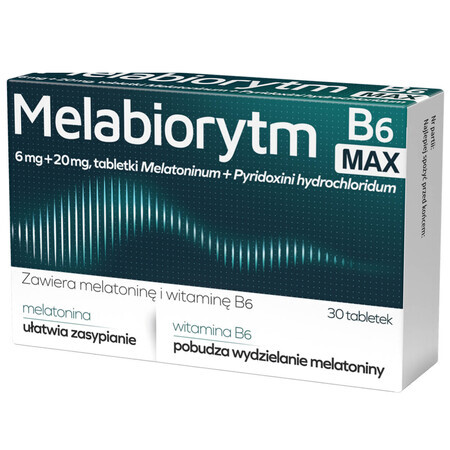 Melabiorit B6 Max 6 mg + 20 mg, 30 tabletten