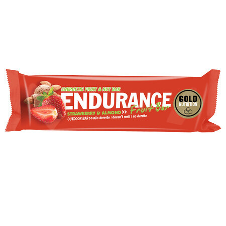 Endurance Vruchtenreep Capsuni, 40 gr, Gold Nutrition