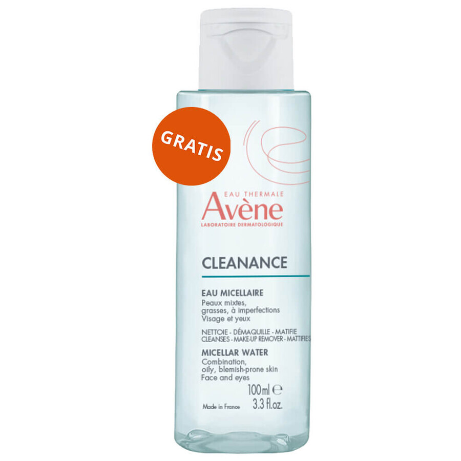 Avene Cleanance ComedoMed, concentrado antimanchas, pieles con tendencia acneica, 30 ml + agua micelar para rostro y ojos, 100 ml gratis