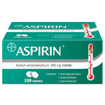 Aspirin 500 mg, 100 tablets