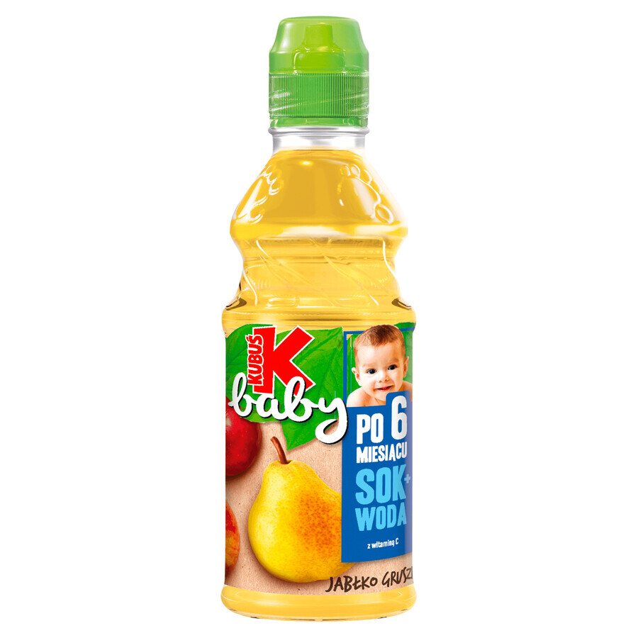 Kubuś Baby Juice + Water, appel, peer, na 6 maanden, 300 ml KORT GEDATUM