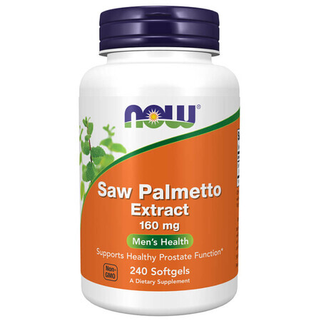 Now Foods Saw Palmetto Extract, sabal palm, 240 capsule softgel