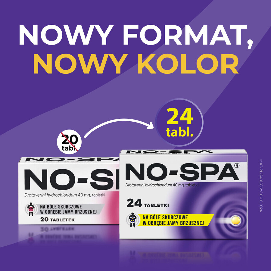 No-Spa 40 mg, 24 tabletten