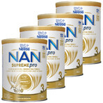 Set Nestle NAN Supremepro 3 HMO, opvolgmelk voor baby's vanaf 1 jaar, 4 x 800 g