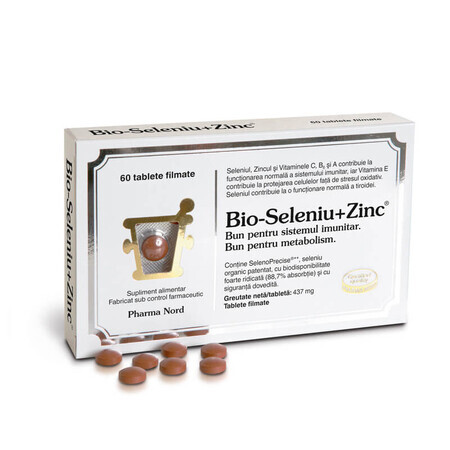 Bio-Selenium + Zink, 60 tabletten, Pharma Nord