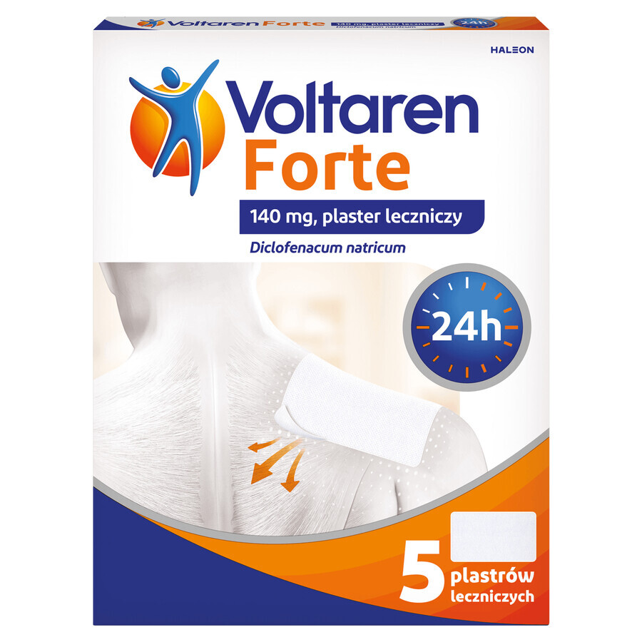 Voltaren Forte 140 mg, parche medicado, 5 unidades