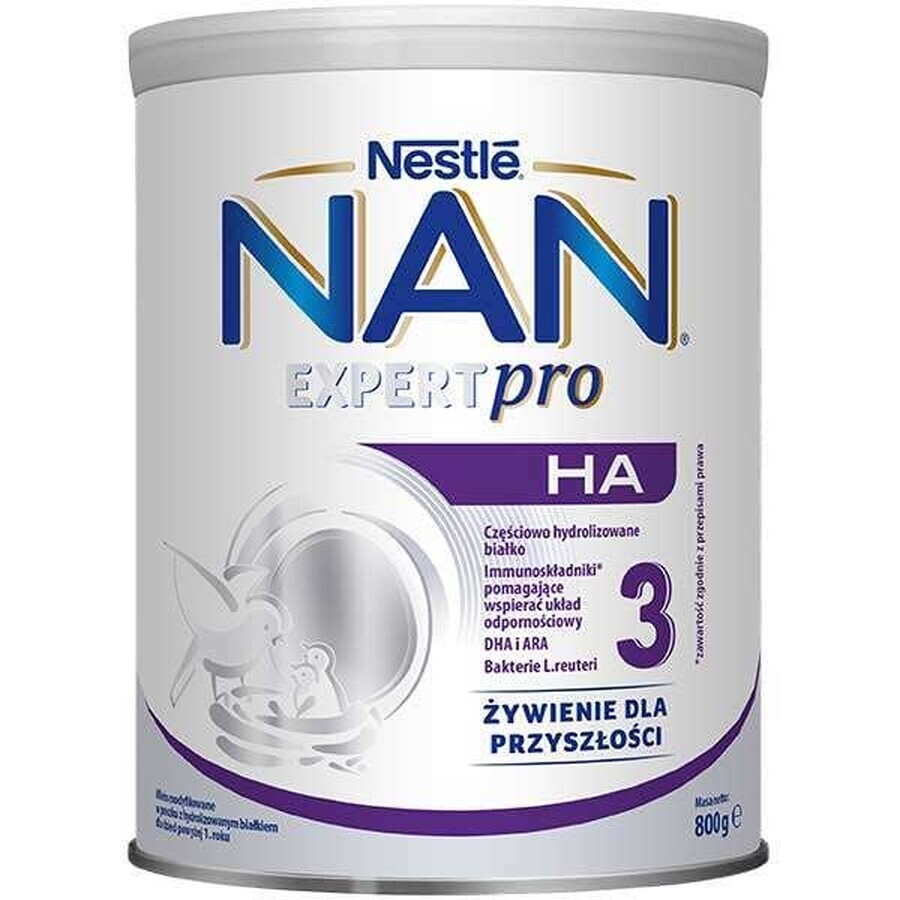 Nestlé NAN Expertpro HA 3, lait modifié pour enfants de plus de 1 an, 4 x 800 g