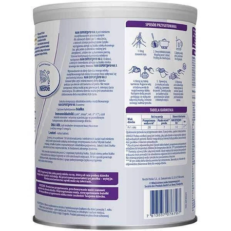 Set Nestle NAN Expertpro HA 3, lapte modificat pentru copii peste 1 an, 4 x 800 g