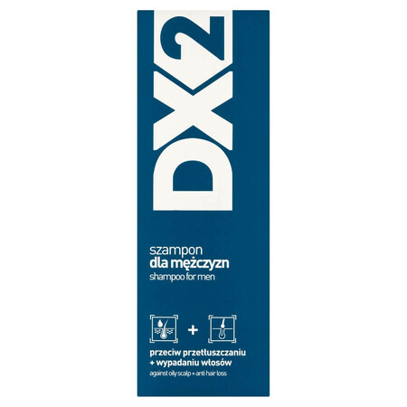 DX2, shampoo voor mannen tegen vet + haaruitval, 150 ml