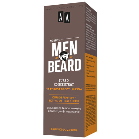 AA Men Beard, turbo-concentraat voor baard- en snorgroei, 30 ml