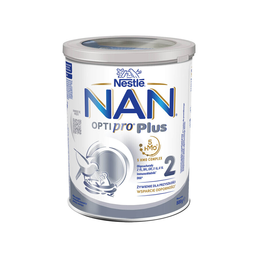 Nestle NAN Optipro Plus 2 HM-O, Follow-on milk for babies over 6 months, 4 x 800 g