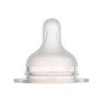 Canpol Babies, silicone nipple for bottle S-Shape S, mini, 59/891, from birth, 2 pieces