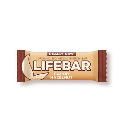 Barretta cruda con nocciole e carruba, 47 gr, LifeBar