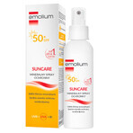 Set Emolium Suncare SPF 50+, zonnebrandcrème 50 ml + zonnebrandspray 100 ml + zonnebrandspray 175 ml + gratis badlaken