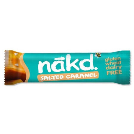 Barrita crudivegana de caramelo salado sin gluten, 35 gr, Nakd