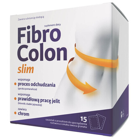 FibroColon Slim, poeder, 15 sachets