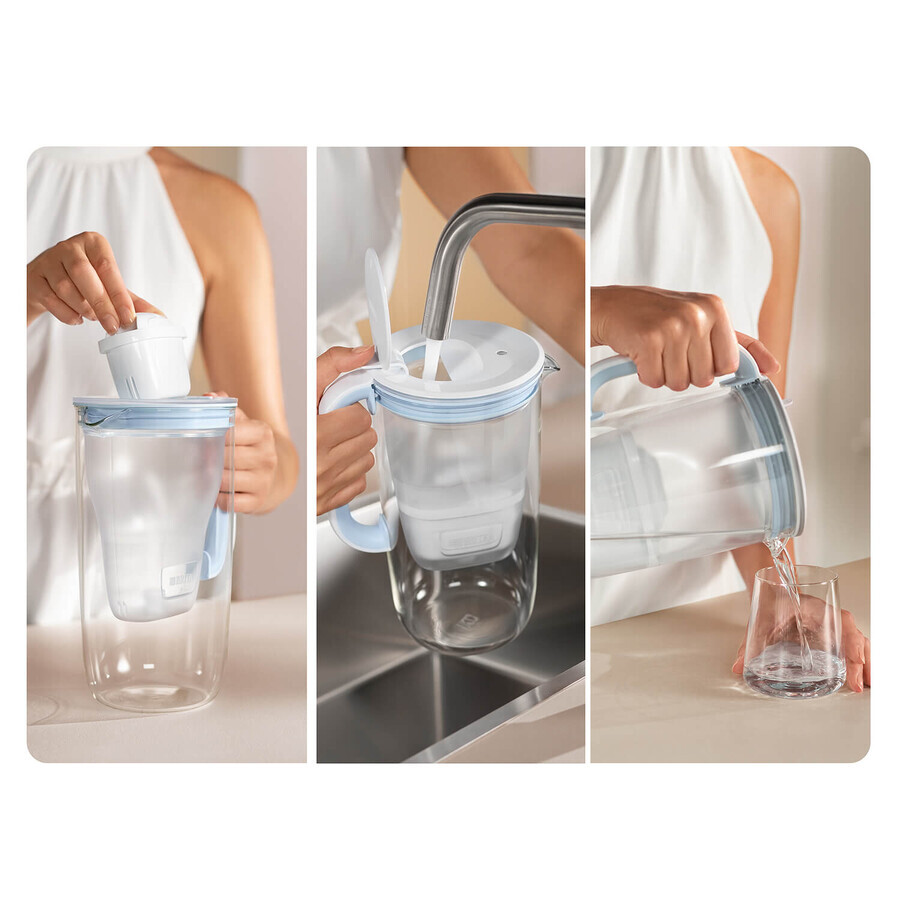 Brita Glass, 2.5 l glass filter pitcher + Maxtra Pro Pure Performance filter, 1 pc