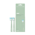 Seysso Deep Clean, reservetips voor sonische tandenborstel Junior, groen, 2 stuks