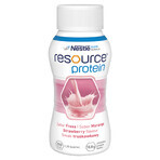 Resource Protein, integratore alimentare, gusto fragola, 4 x 200 ml + borsa della spesa in omaggio