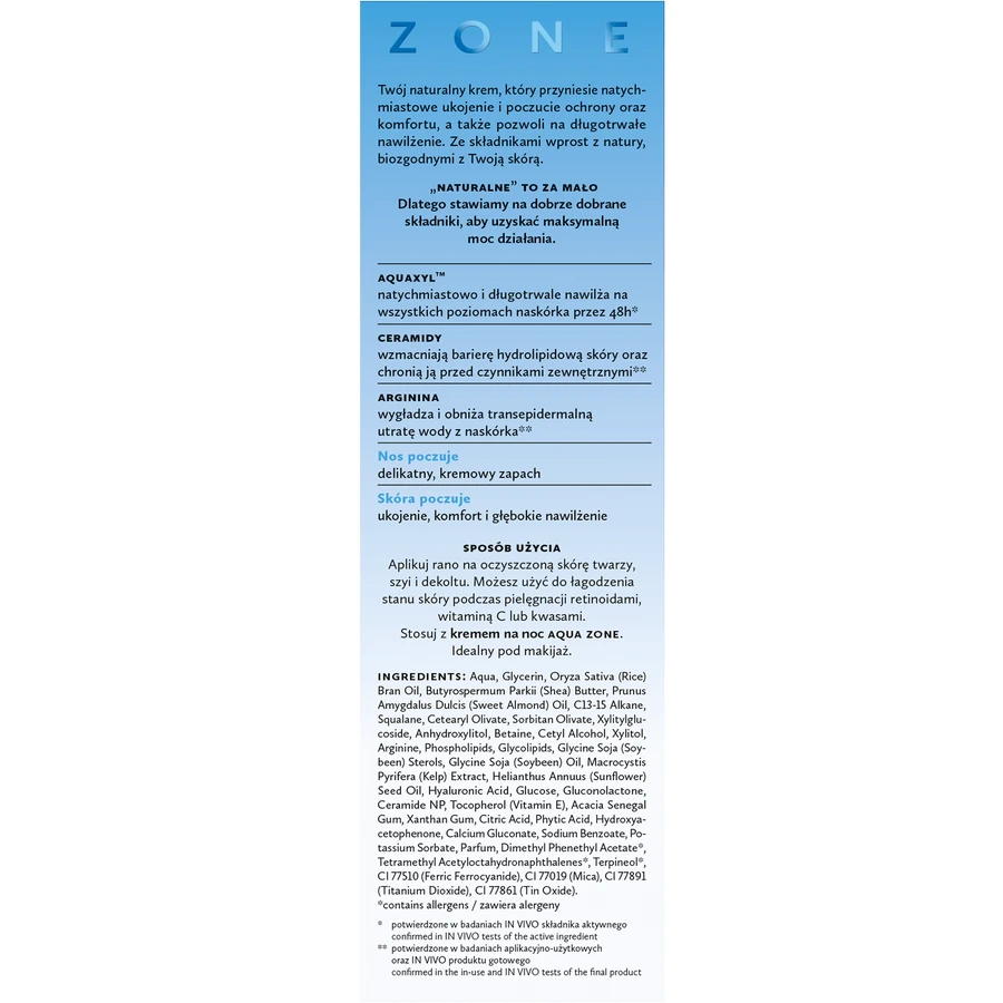 Hagi Aqua Zone diep hydraterende dagcrème, droge en normale huid, 50 ml