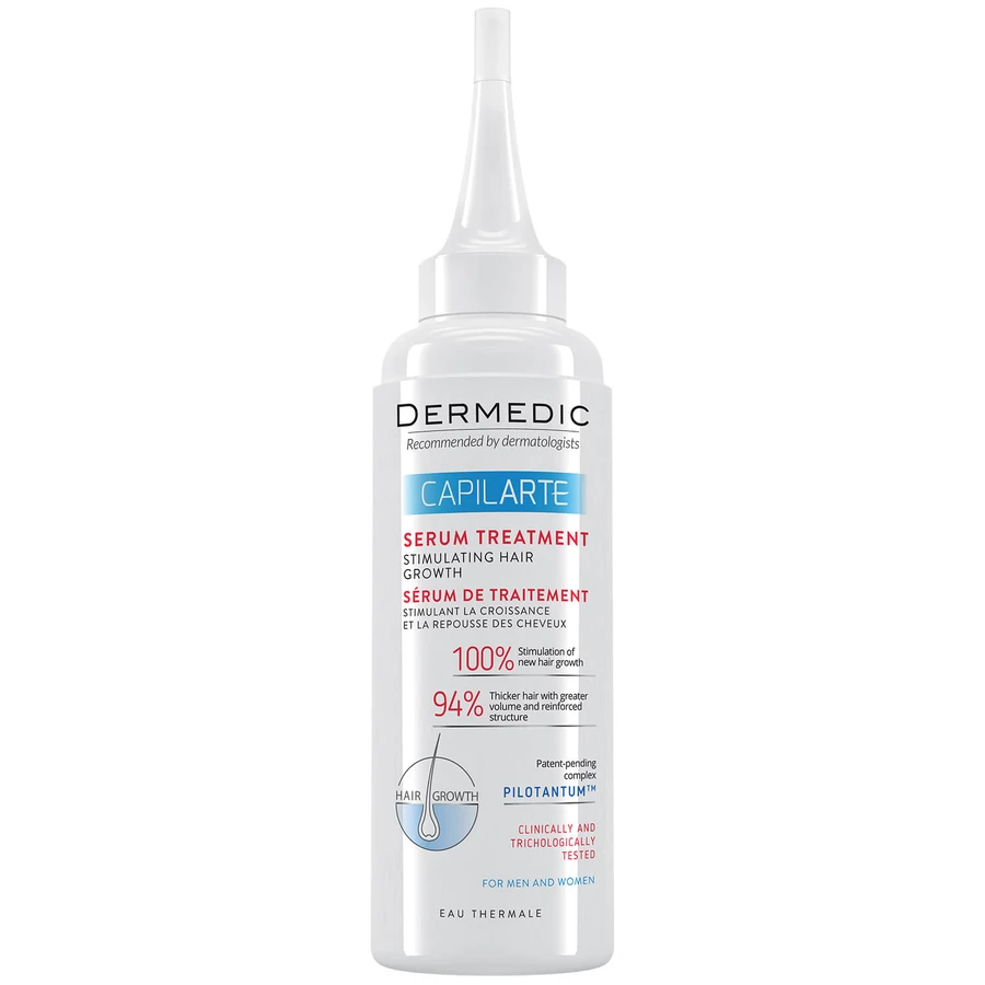 Set Dermedic Capilarte, ser tratament de stimulare a creșterii părului, pentru femei și bărbați, 150 ml + șampon anti-îmbătrânire, 300 ml