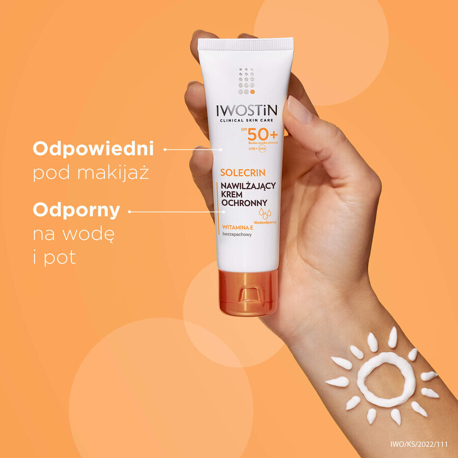 Iwostin Solecrin set, beschermingscrème, SPF 50+, 50 ml + beschermingscrème, SPF 30, 50 ml + bodycrème gel, SPF 50+, 200 ml + gratis badhanddoek