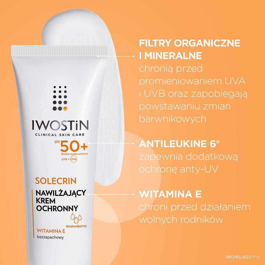 Iwostin Solecrin set, beschermingscrème, SPF 50+, 50 ml + beschermingscrème, SPF 30, 50 ml + bodycrème gel, SPF 50+, 200 ml + gratis badhanddoek