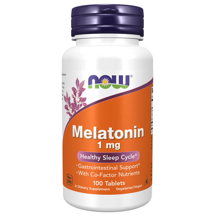 Now Foods Melatonine, melatonine 1 mg, 100 tabletten