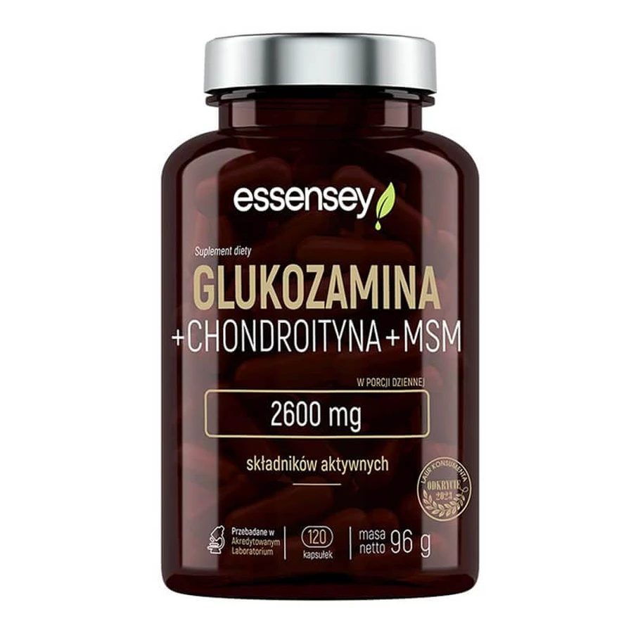 Essensey Glucosamine + Chondroitin + MSM, 120 capsules