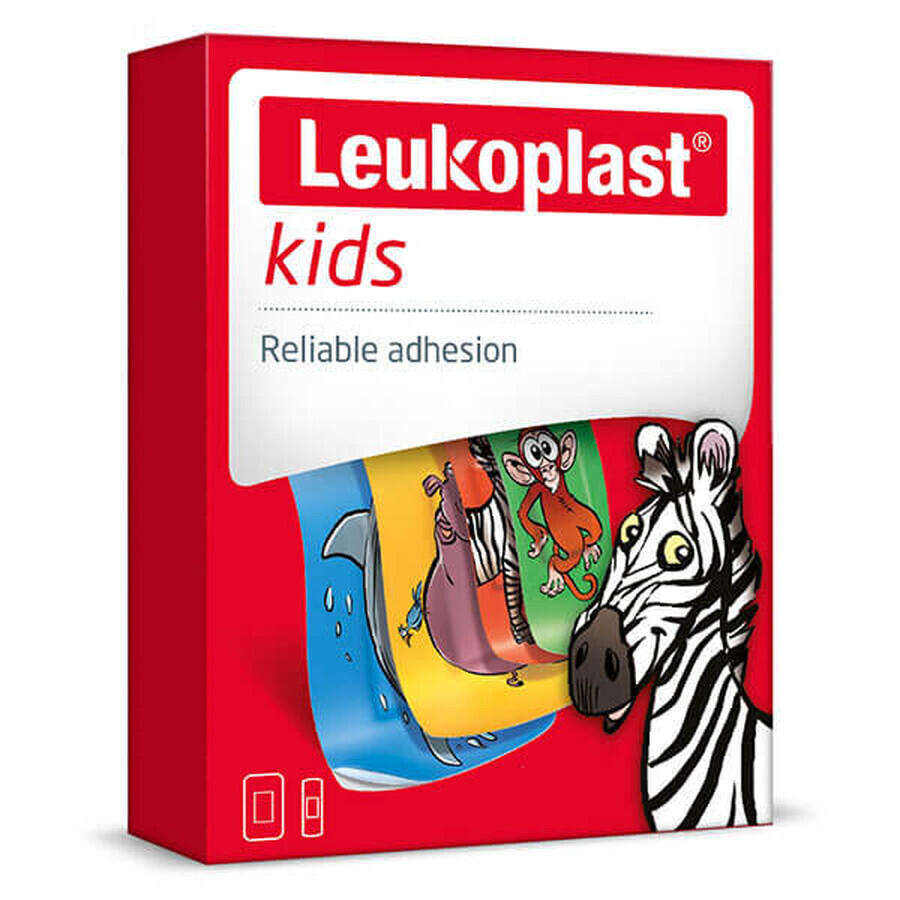 Set Leukoplast Kids, pleisters, 2 maten, 2 x 12 stuks