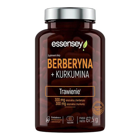 Essensey Berberine + Curcumine, 90 capsules