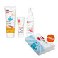 Set Emolium Suncare SPF 50+, zonnebrandcr&#232;me 50 ml + zonnebrandspray 100 ml + zonnebrandlotion 125 ml + gratis badlaken