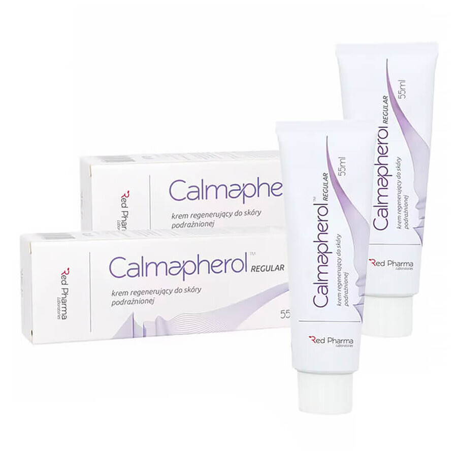 Calmapherol Set, regenerating cream for irritated skin, 2 x 55 ml