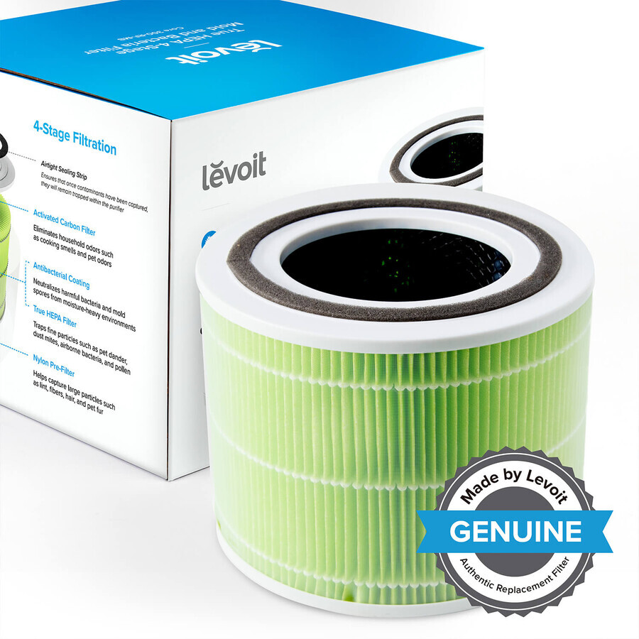 Levoit antibacterieel filter voor Core 300 en 300S luchtreiniger, 1 stuk