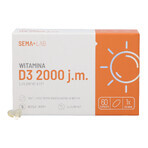 SEMA Lab Vitamine D3 2000 IE, 60 softgels