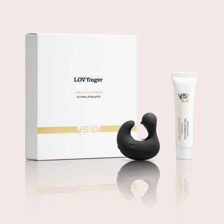 YESforLOV Lov Finger Klitoris-Vibrator, schwarz