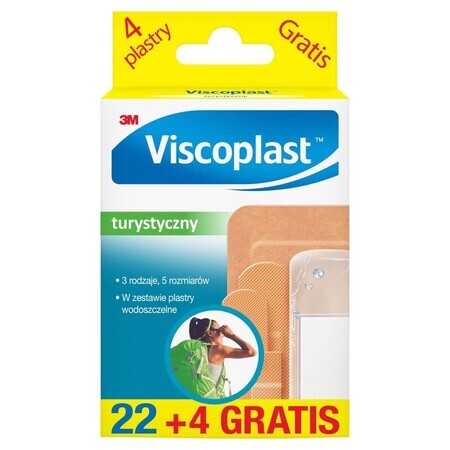 Viscoplast Toerist, patches, 22 stuks + 4 gratis stuks