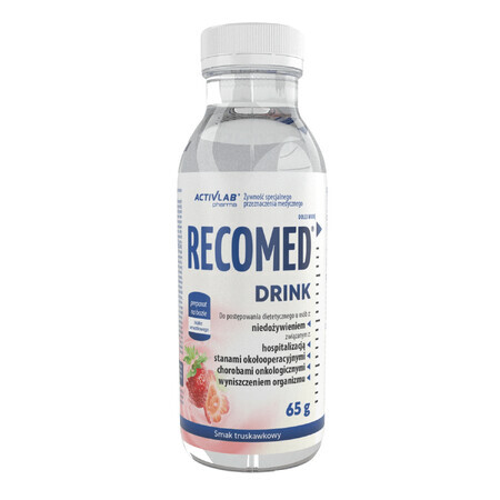 Activlab Pharma RecoMed Drink, preparat nutritiv, aromă de căpșuni, 65 g