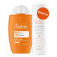 Avene Ultra Fluid Invisible, onzichtbare gezichtszonnebrandcr&#232;me, gevoelige huid, SPF 50+, 50 ml + thermaal bronwater, 50 ml gratis