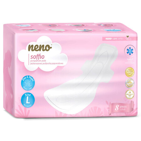 Neno Soffio, wegwerp postnatale tampon, 8 stuks