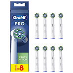 Oral-B Pro Cross Action, vervangende opzetborstels voor Clean Maximiser elektrische tandenborstel, 8 stuks