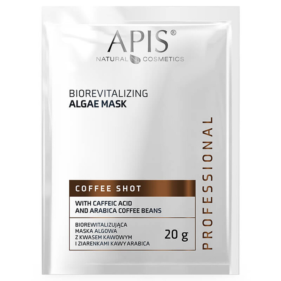 Apis Professional Coffee Shot, Bio-revitaliserend algenmasker, 20 g