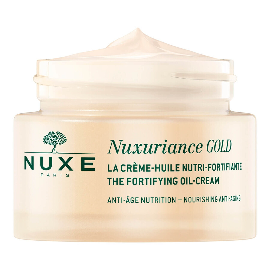 Nuxe Nuxuriance Gold set, Crema de față cu ulei ultra-nutritiv, 50 ml + balsam de ochi iluminator, piele uscată, 15 ml pentru 1 penny