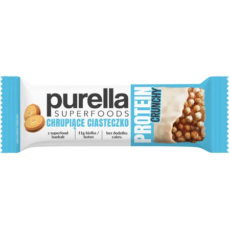 Purella Superfoods Eiwit, eiwitreep, krokant koekje, krokant, 45 g