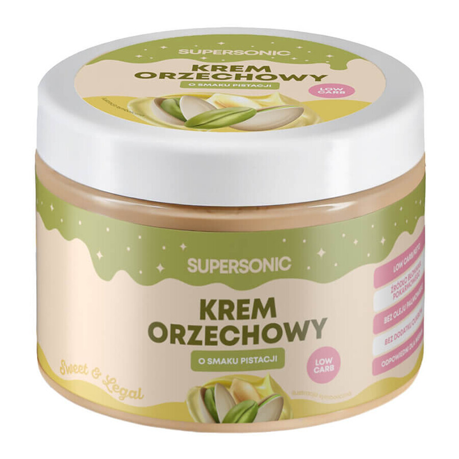 Supersonic, crema di nocciole, gusto pistacchio, 250 g